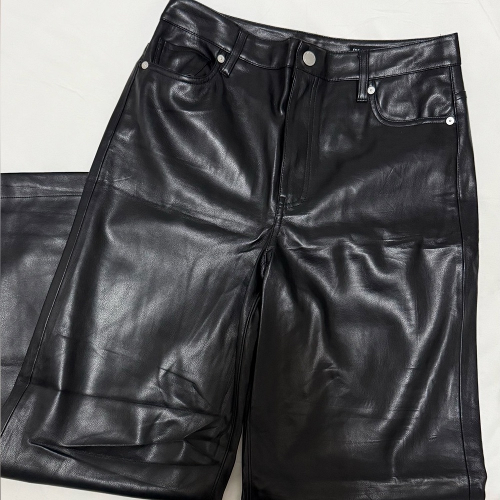 Blank NYC Black Faux Leather Trousers